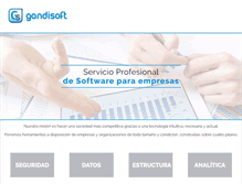Tablet Screenshot of gandisoft.com